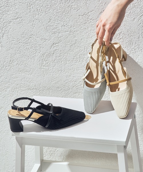 「ORiental TRaffic」 ヒールサンダル L グレー レディース_画像3