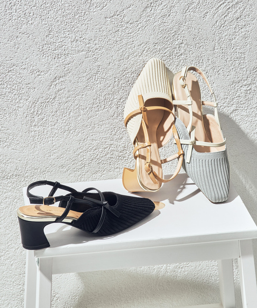 「ORiental TRaffic」 ヒールサンダル L グレー レディース_画像9