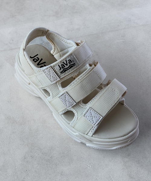 「Java」 フラットサンダル 22.5cm ブラック レディース_画像8