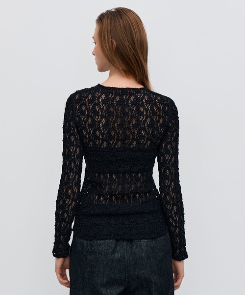   Bacca / バッカ 963 3762 BACCA（バッカ） tシャツ ストレッチレース ロングスリーブプル