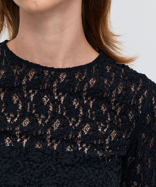 BACCA（バッカ） tシャツ ストレッチレース ロングスリーブプル