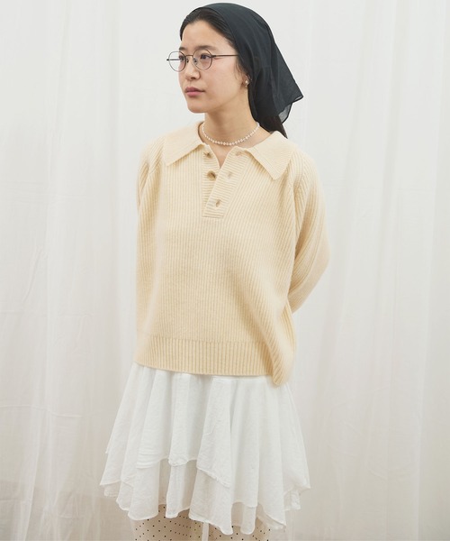 fig London（フィグロンドン） ニット セーター _AIR WOOL polo