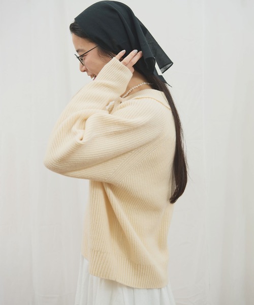 fig London（フィグロンドン） ニット セーター _AIR WOOL polo
