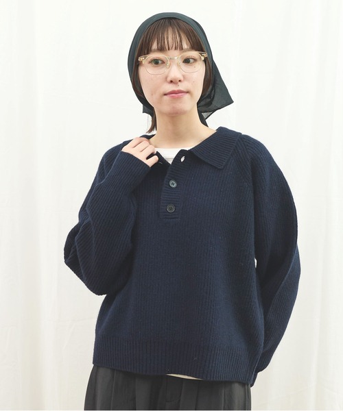 fig london SHETLAND polo ニット fig London（フィグロンドン）の「SHETLAND polo（ニット/セーター