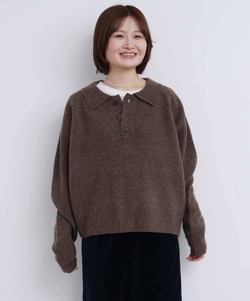 fig London（フィグロンドン） ニット セーター _AIR WOOL polo