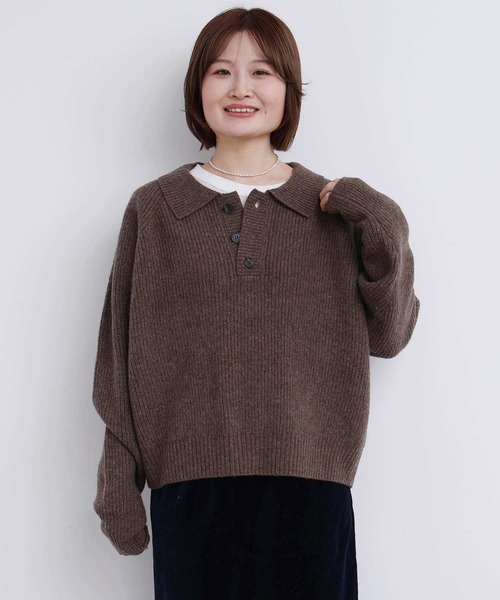 fig London（フィグロンドン） ニット セーター _AIR WOOL polo