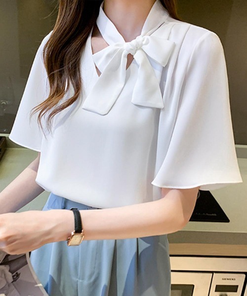 「Miniministore」 半袖ブラウス M ミント レディース_画像5