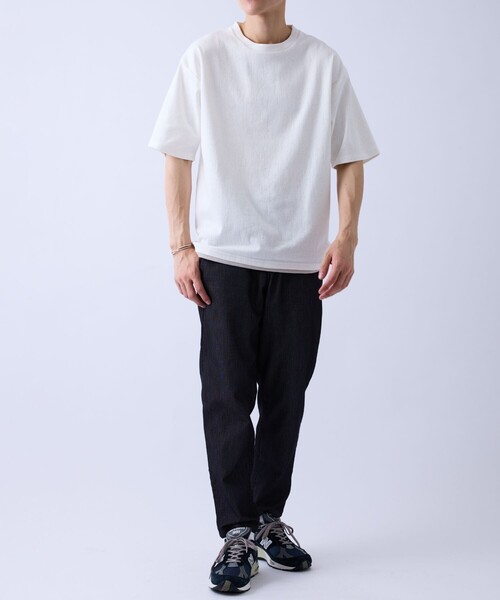 j.n.r.d tシャツ クラックサーフェスフェイクレイヤードT メンズ