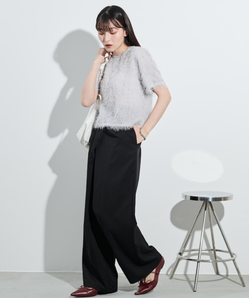 「paravion」 半袖ブラウス FREE オレンジ レディース_画像7