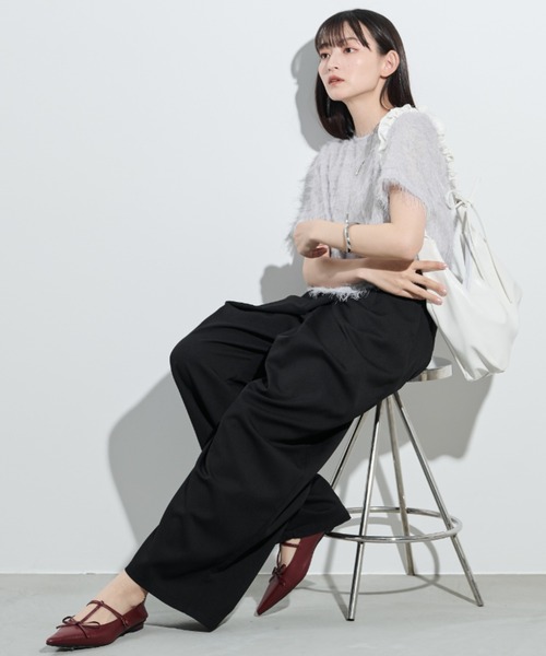 「paravion」 半袖ブラウス FREE オレンジ レディース_画像8