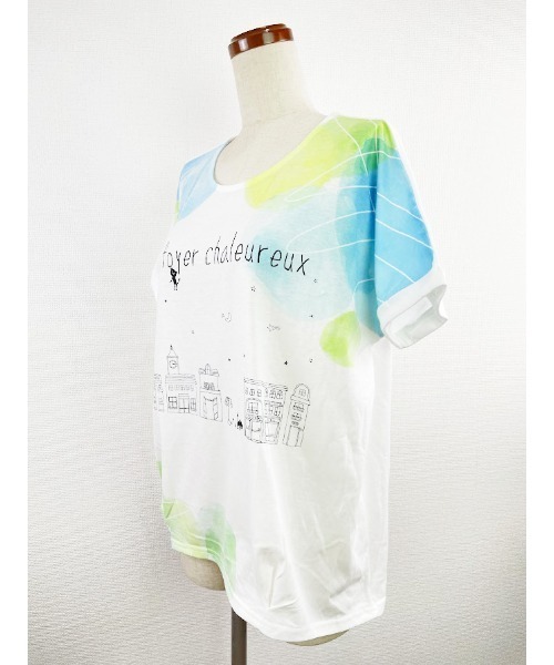 「Rydia」 半袖Tシャツ M オフホワイト レディース_画像3