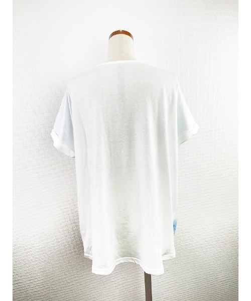 「Rydia」 半袖Tシャツ M オフホワイト レディース_画像4