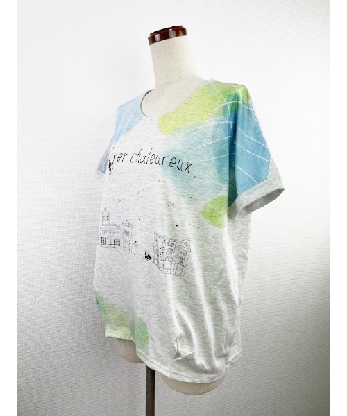 「Rydia」 半袖Tシャツ M オフホワイト レディース_画像5