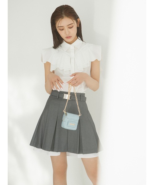 「LILY BROWN」 半袖シャツ ONE SIZE ブラック レディース_画像6