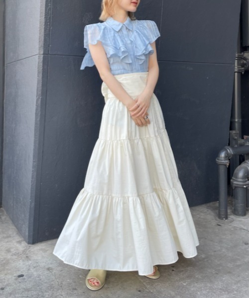 「LILY BROWN」 半袖シャツ ONE SIZE ブラック レディース_画像8