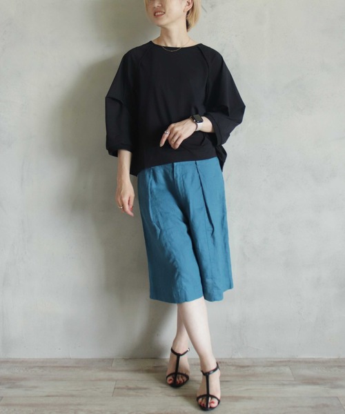 「BITTOKO」 半袖カットソー FREE ブラック レディース_画像2