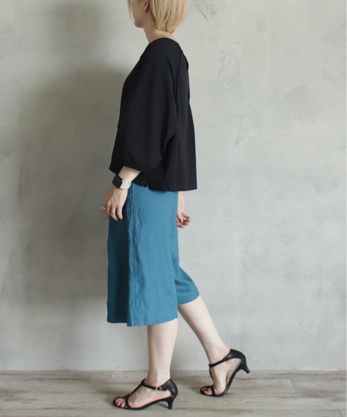 「BITTOKO」 半袖カットソー FREE ブラック レディース_画像3