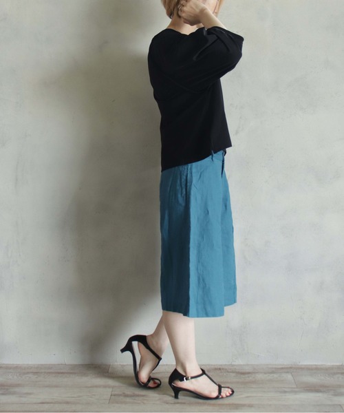 「BITTOKO」 半袖カットソー FREE ブラック レディース_画像4