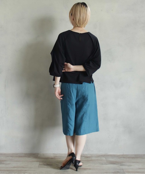 「BITTOKO」 半袖カットソー FREE ブラック レディース_画像6