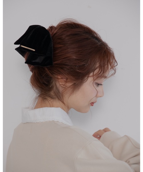 JUMELLE（ジュメロ） ヘアクリップ 「アクセ部門 売上個数1位」ベロア