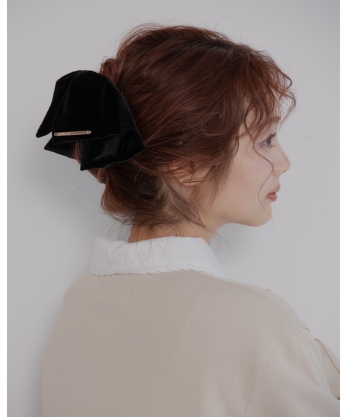 jumelle ヘアクリップ ベロアリボンクリップ : ZOZOTOWN Yahoo!店