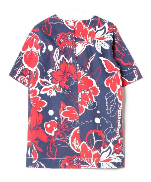 「BY MALENE BIRGER」 半袖ワンピース 32 ネイビー レディース_画像2