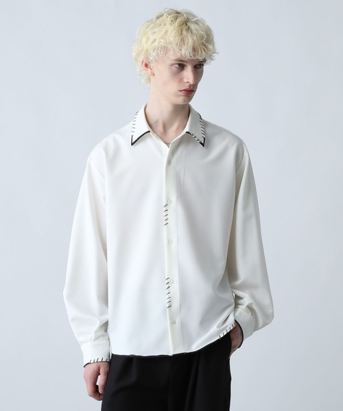 HARE（ハレ） シャツ スケッチラインステッチシャツ(HARE) メンズ