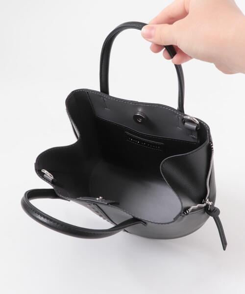 【極美品】Racer Worldwide 2wayショルダー バッグ 黒スタッズ 極美品】Racer Worldwide2wayショルダーバッグ黒スタッズ