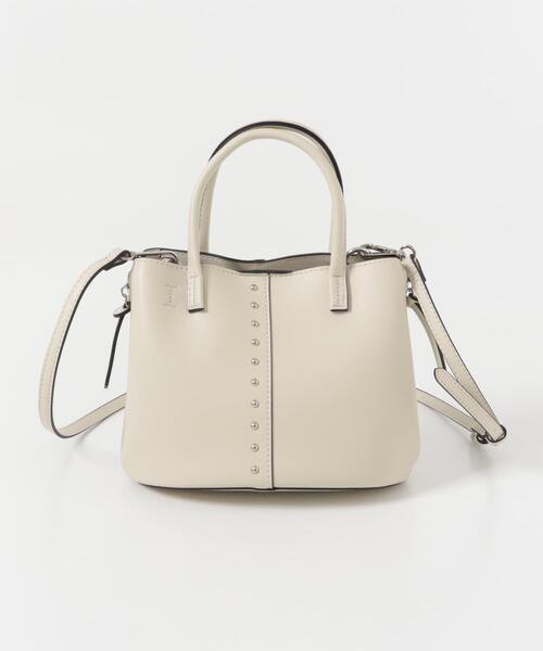 ホワイトスタッズショルダーバッグ SENSE OF PLACE by URBAN RESEARCH ショルダーバッグ バッグ スタッズ