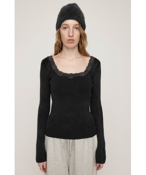 SLY（スライ） tシャツ LACE DOCKING TOPS レースドッキング トップス