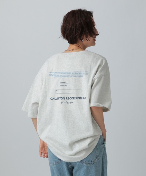 「LEPSIM」 半袖Tシャツ FREE ライトグレー レディース_画像3
