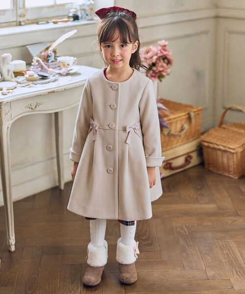 ANY（エニィ） コート アウター 「フード取り外し可能」ウールライク