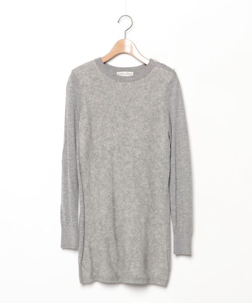 新品♥BEARDSLEY　マルワンピ　グレー 長袖 ワンピース　サイズ0 新品♥BEARDSLEY マルワンピ グレー 長袖 ワンピース サイズ0