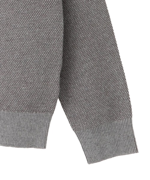 MEN'S MELROSE セーター ニット プレーティングカノコタートルネック