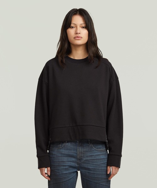 G-STAR RAW トレーナー スウェット BIKER ZIP SWEATER/バイカージップ