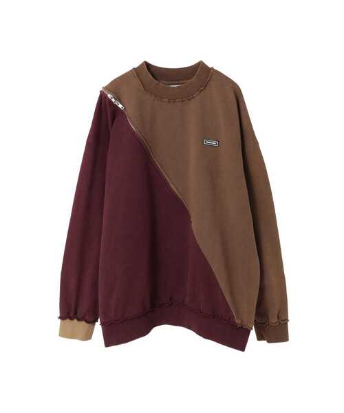 CONVERSE TOKYO トレーナー スウェット 「HL」BI-COLOR ZIP DESIGN