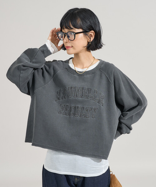 PATOU フロントロゴ クロップド トレーナー Patou | Tシャツ＆スウェット