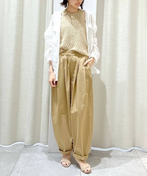 「BABYLONE」 イージーパンツ フリー ベージュ レディース