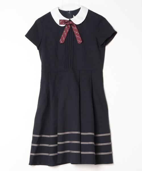 「CHOPIN」 半袖ワンピース 160 ネイビー レディース_画像3