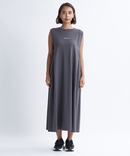 「ROXY」 ノースリーブワンピース MEDIUM ブラック レディース_画像3