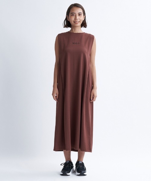 「ROXY」 ノースリーブワンピース MEDIUM ブラック レディース_画像4