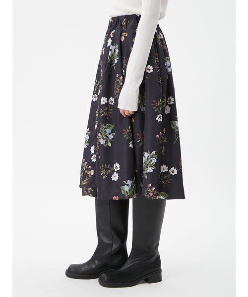 Mila Owen（ミラオーウェン） スカート ボタニカルプリントバルーン