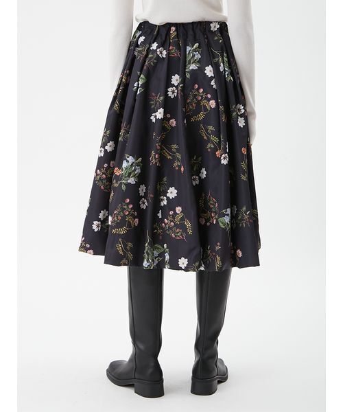 Mila Owen（ミラオーウェン） スカート ボタニカルプリントバルーン
