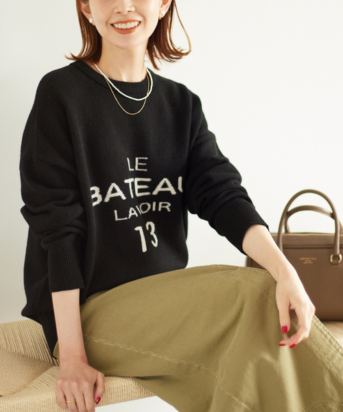 SLOBE IENA（スローブイエナ） 長袖ニット FREE ブラック レディース