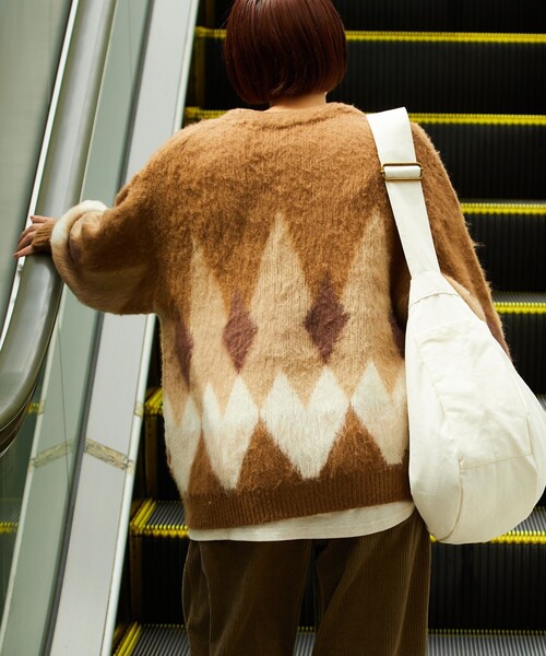 TOWNCRAFT（タウンクラフト） ニットカーディガン MEDIUM オリーブ