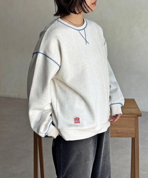CPCM（シーピーシーエム） トレーナー スウェット カラーネップ裏起毛