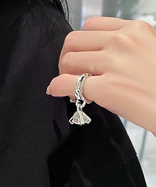 NO WAY 指輪 リング /Bz/トウィンクルアクリルダイヤモチーフシングル