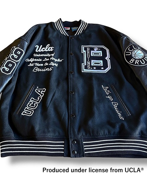 【美品】ジャックローズ レザー スタジャン JACKROSE（ジャックローズ） スタジャン NUTMEG＆UCLA-中綿スタジアム
