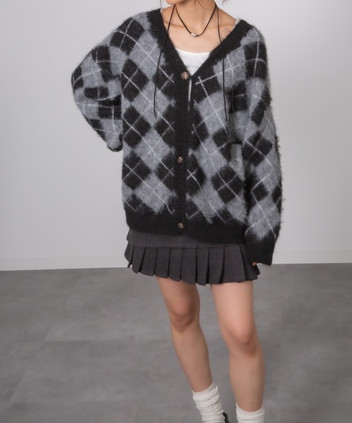 新品未使用【USAGI ONLINE限定】アーガイルチェックカーディガン snidel USAGI ONLINE限定 アーガイルチェックカーディガン - メルカリ