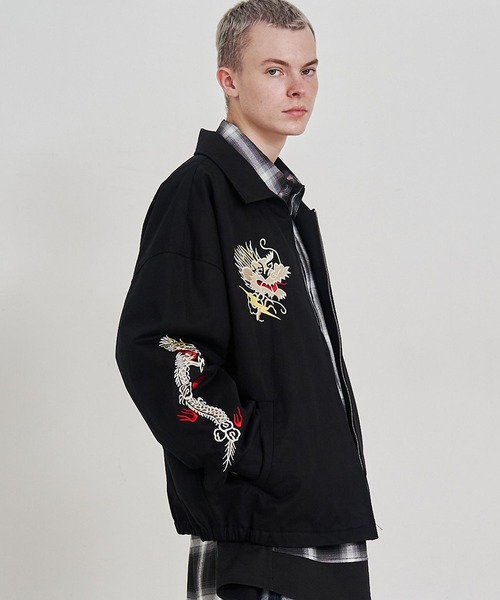 SeeSew ブルゾン アウター 「UNISEX」ORIENTAL EMBROIDERY JACKET